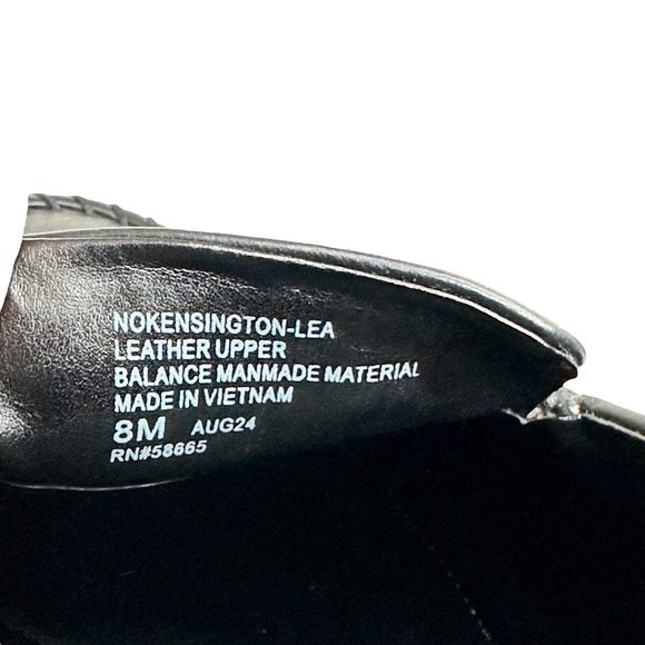 Nordstrom Black Leather Loafers Size 8 - Picture 4 of 6